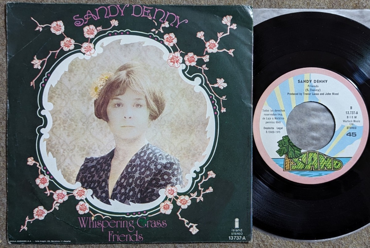 Sandy Denny-Whispering Grass/Friends★西Island Orig.7"/Fairport Convention/Fotheringay/The Bunch/SSWの画像2