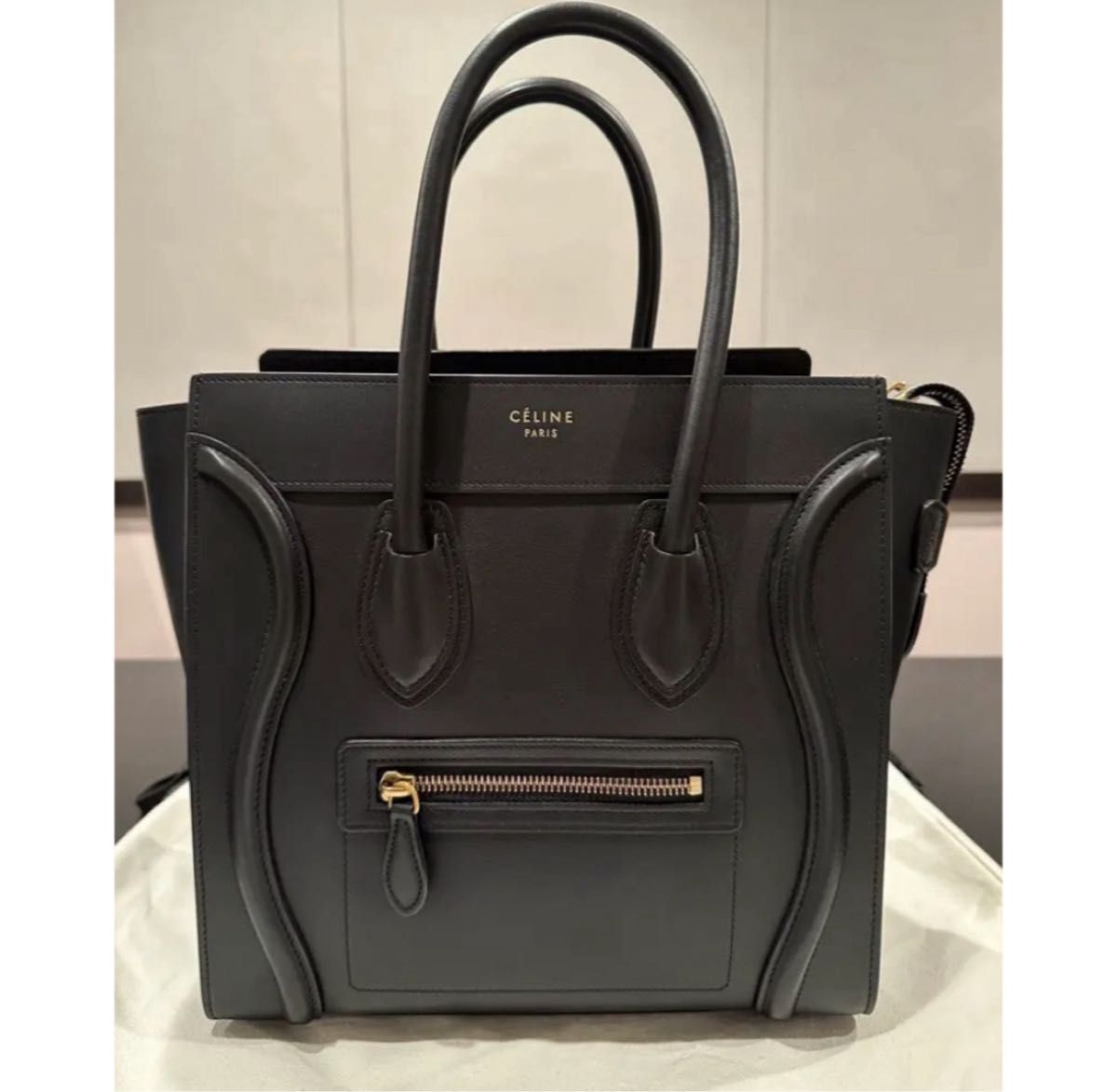 極美品 CELINE ラゲージ マイクロショッパー セリーヌ スムース 極美品 CELINE ラゲージ マイクロショッパー セリーヌ スムース