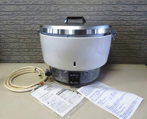 Rinnai/リンナイ ガス炊飯器 RR-50S1 都市ガス 10L/5.6升 都市ガス用 業務用 厨房機器 現状