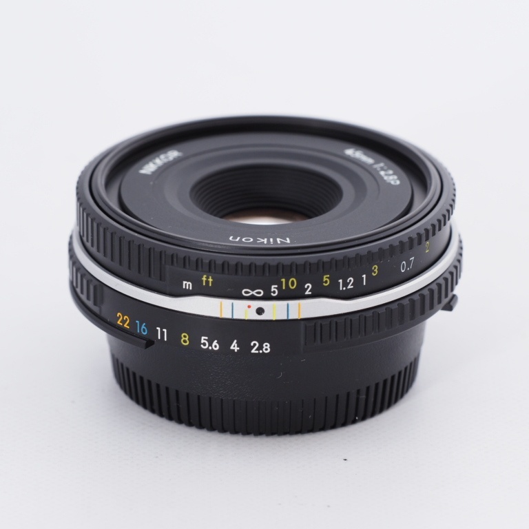 Nikon ニコン Ai-S 45mm f2.8 P ブラック Fマウント用 交換レンズ 元箱 その他付属品 #9173_画像1