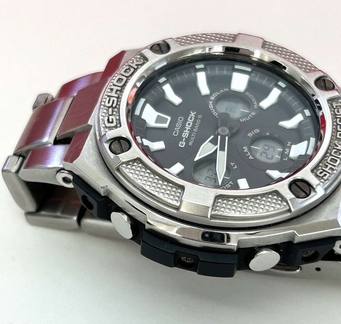 B3)100円～CASIO/カシオ Gショック G-STEEL GST-W330D-1AJF 電波ソーラーの画像3