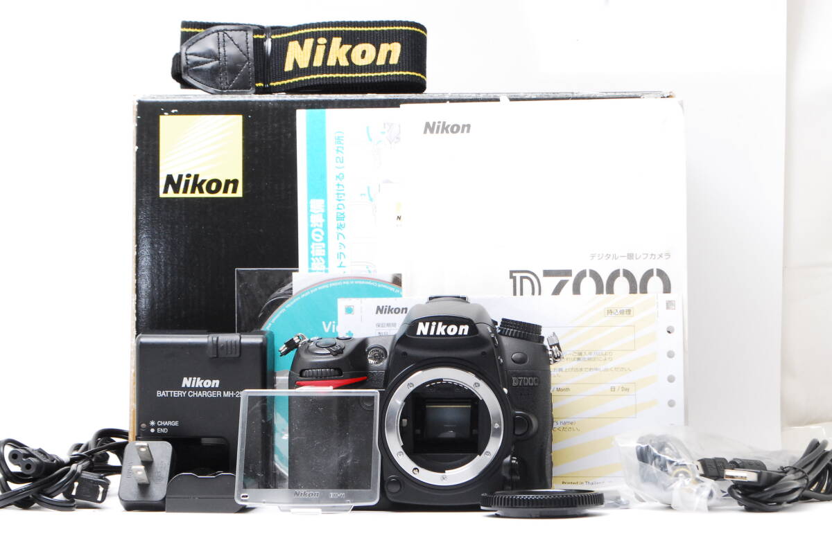 【美品】 ニコン Nikon D7000 1690万画素 ハイアマチュア機 ≪附属品多数 元箱付き≫ #1490301230