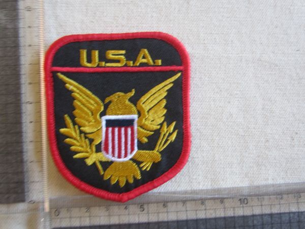 EAGLE FORCE USA イーグルフォース 鷲 U.S.A ベルクロ付き ワッペン/ミリタリー アメリカ軍 米軍 パッチ 米国 古着 サバゲー ② 320_画像6