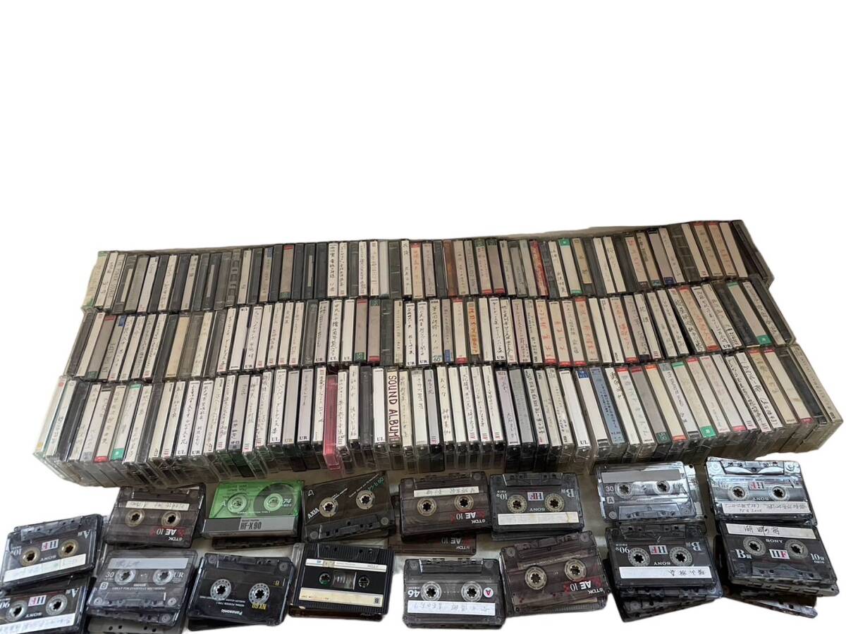 【0314-24】【1円スタート】カセットテープノーマルポジション 中古現状品 動作未確認 録画済み 200本以上 大量まとめの画像1