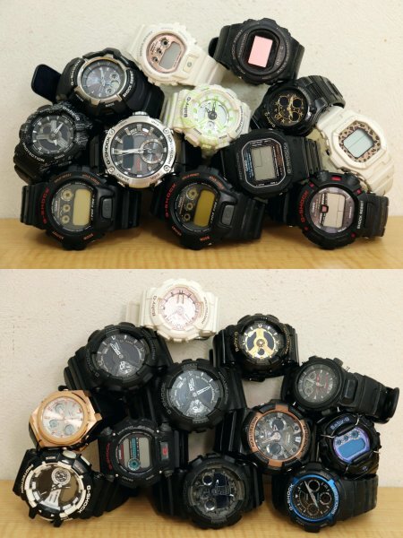 【ジャンク品・まとめ】CASIO カシオ G-SHOCK BABY-G 腕時計 50個 メンズ・レディース カシオ まとめ売り♪の画像2