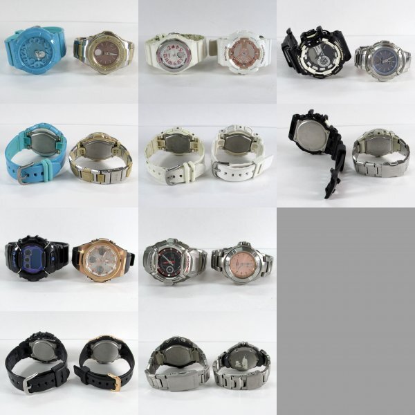 【ジャンク品・まとめ】CASIO カシオ G-SHOCK BABY-G 腕時計 50個 メンズ・レディース カシオ まとめ売り♪の画像10