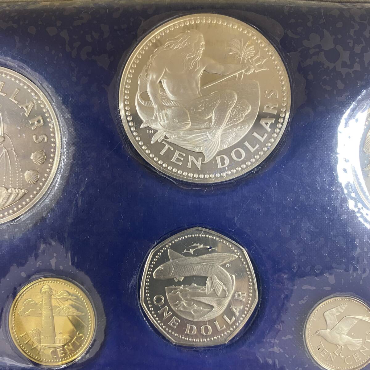 #30493【美品】BARBADOS PROOF SET バルバドス 銀貨 硬貨 コイン プルーフセット アンティークの画像3