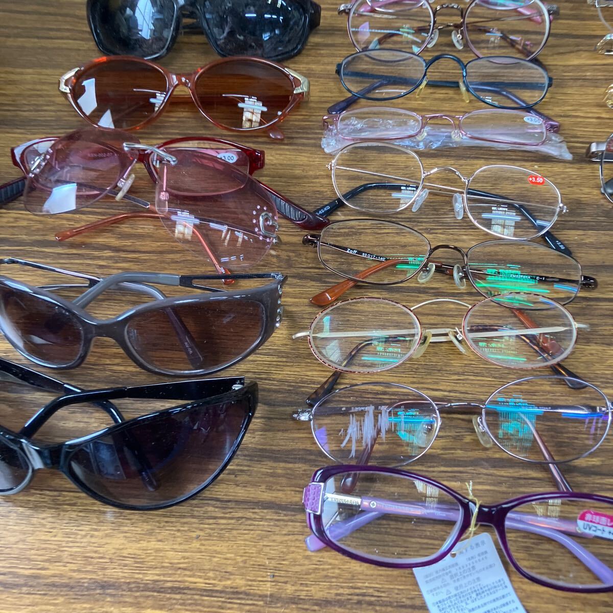 メガネ まとめて 47本 サングラス 眼鏡 老眼鏡 フレーム めがね 度レンズ有/無 金属フレーム 伊達 LANVIN Dior ニナリッチ 等 大量の画像5