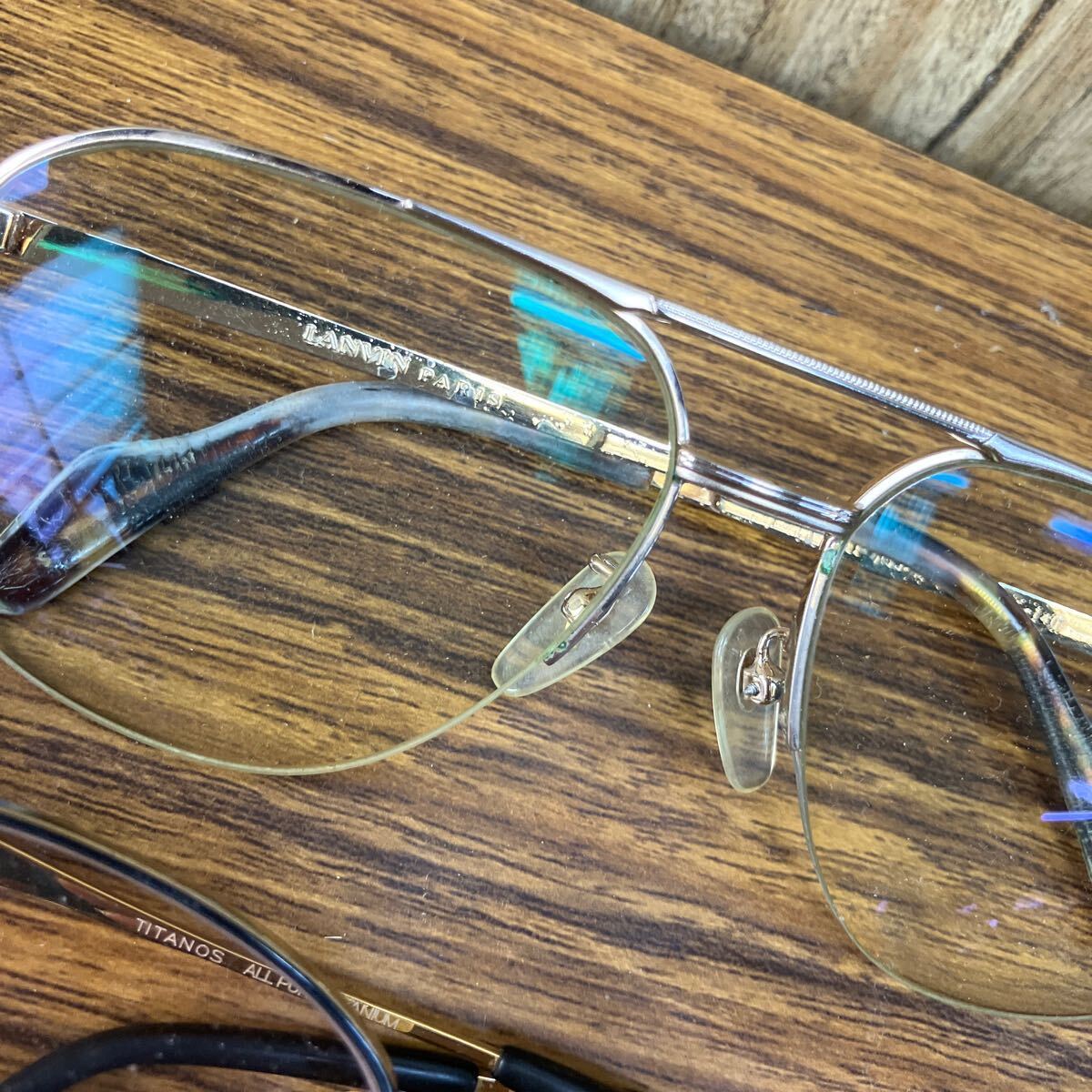 メガネ まとめて 47本 サングラス 眼鏡 老眼鏡 フレーム めがね 度レンズ有/無 金属フレーム 伊達 LANVIN Dior ニナリッチ 等 大量の画像9