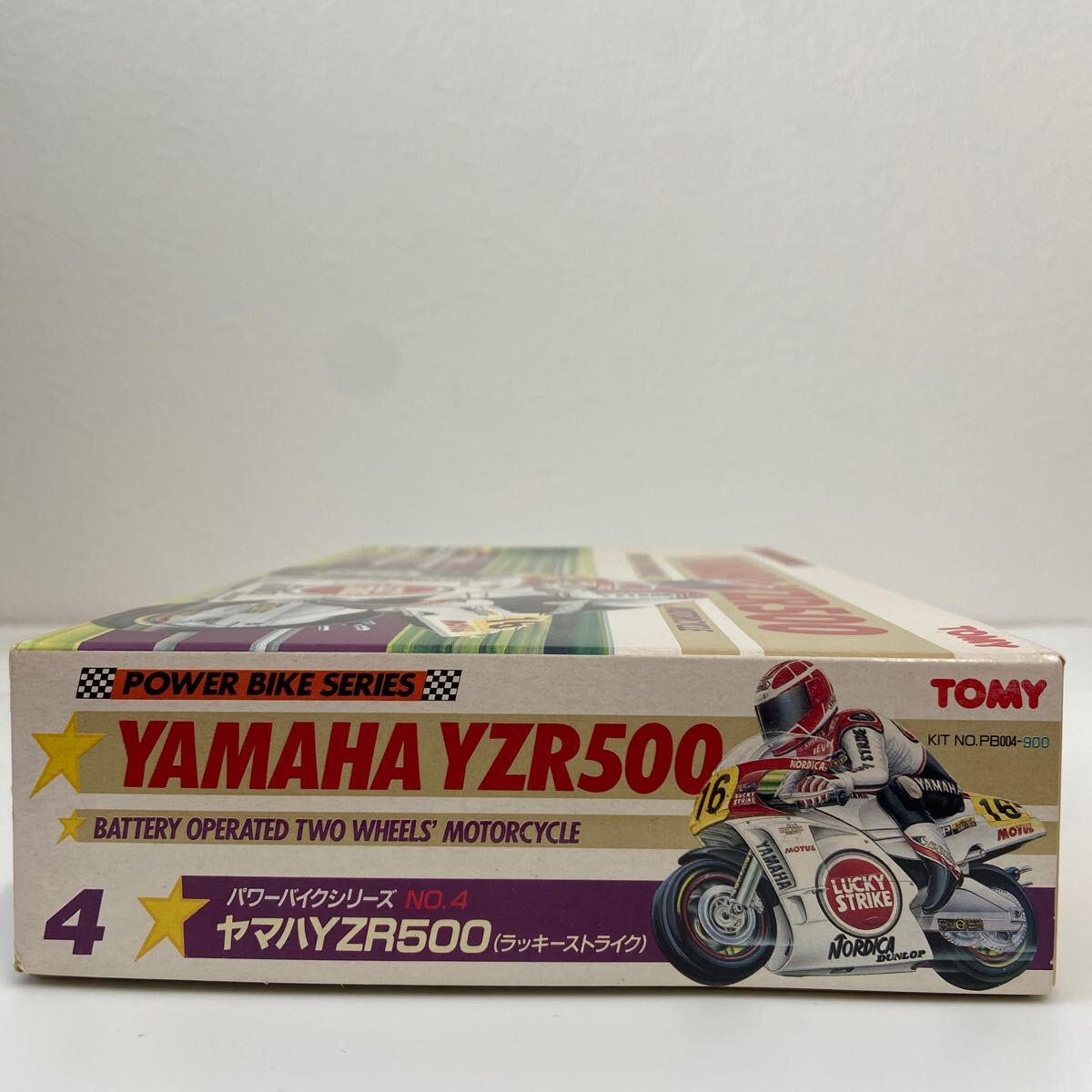 当時物 未組立 トミー パワーバイクシリーズ 4 YAMAHA YZR500 LUCKY STRIKE #16 TOMY ヤマハ プラモデル バイク ミニカー 旧 WGP ow98 gpの画像2