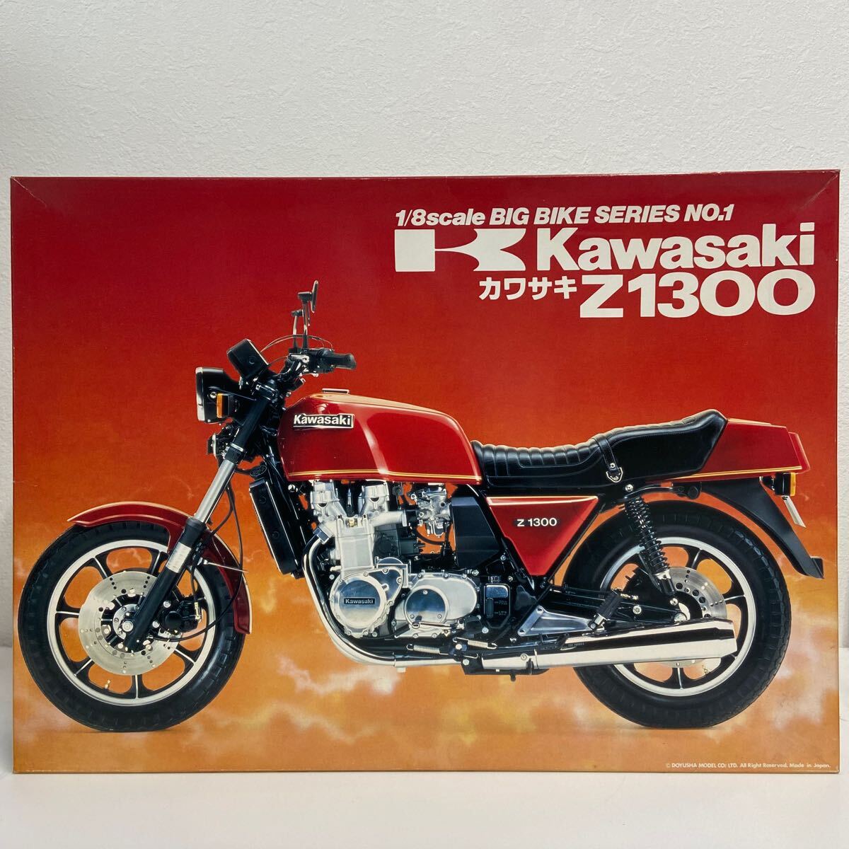 未組立 DOYUSHA 1/8 Kawasaki Z1300 当時物 童友社 カワサキ 旧車 ビッグバイクシリーズ プラモデル ミニカー モデルカーの画像1