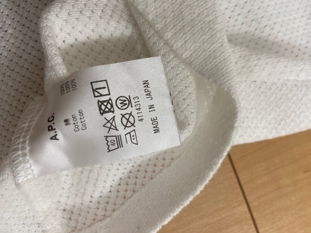 美品 A.P.C アーペーセー メッシュ ロゴ Tシャツ　M_画像5