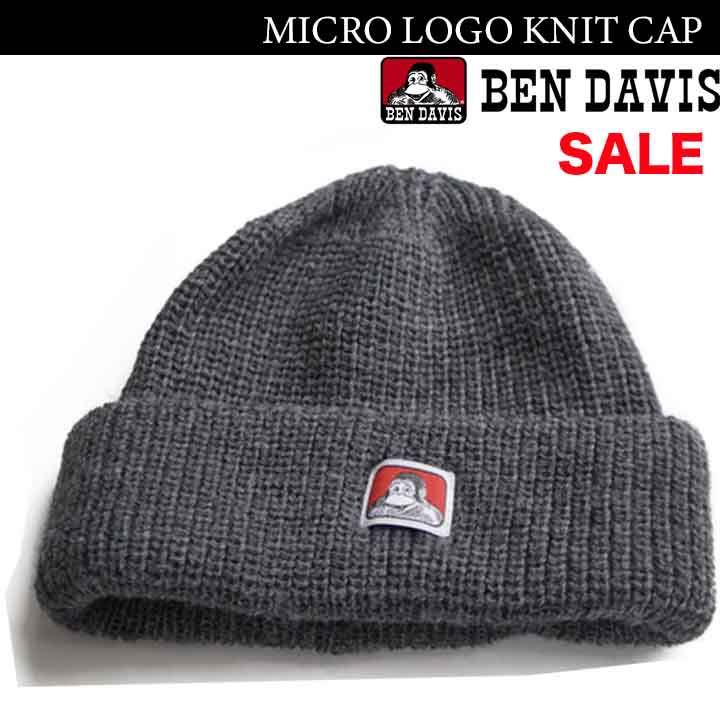 BEN DAVIS新品/未使用 MICRO LOGO KNIT CAP ( BDW-9546)　浅い帽子 ニットキャップ 　被り浅めワッチ