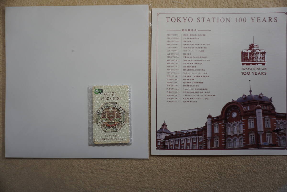 ※東京駅開業100周年記念Suica１枚　新品未使用スイカ台紙付属※_画像1