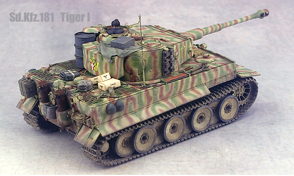 1/35 Germany -ply tank Tiger I middle period type final product 