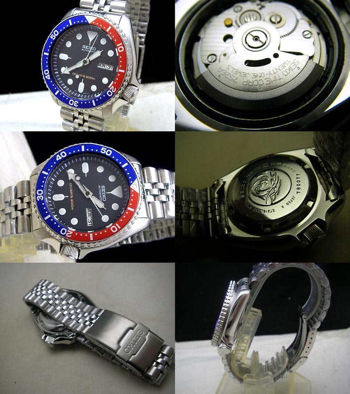 出品無し　598/セイコー 7S26-0020 SKX009 ダイバー ブラックボーイ_画像2