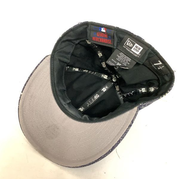 NEW ERA ニューエラ キャップ 帽子 ハット 野球帽 59FIFTY ペイズリー柄 ブルー 紺 FLY YOUR OWN FLAG メンズ 男性 7 1/4_画像5