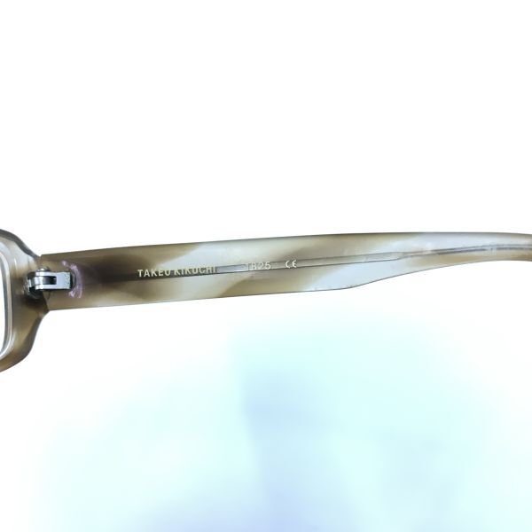 TAKEO KIKUCHI T825 CE タケオキクチ 眼鏡 メガネ 鼈甲 べっ甲 茶 ブラウン メンズ 男性_画像6