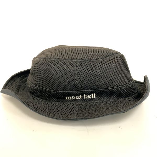 mont-bell Lサイズ モンベル バケットハット キャップ 帽子 メッシュキャンプ アウトドア メンズ レディース ブラック 黒 ジャパン_画像1