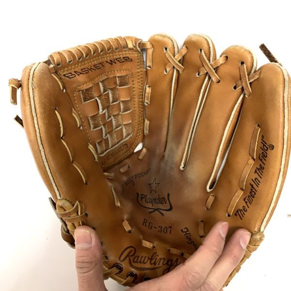 Rawlings ローリングス 軟式 野球 グローブ 内野用 右投げ RG307 野球用品 野球関連用品 EDGE-O~CATED HEEL ベースボール_画像6