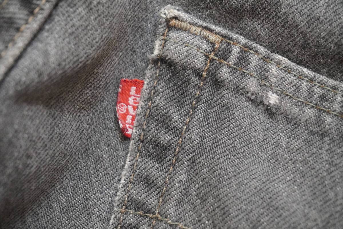 96年2月★アメリカ製 Levi's リーバイス 501 ブラック W31 L30 米国製 USA製 先染め★検 501XX バレンシア 先染め_画像5