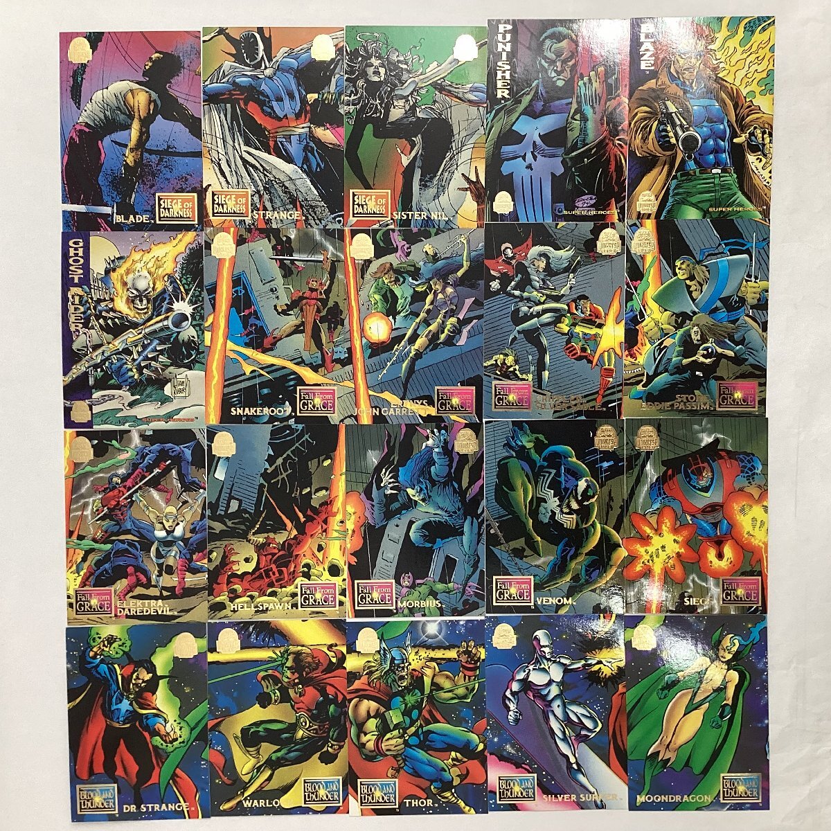 MARVEL CARDS Universe 1994 100枚以上 まとめて マーベル トレカ Xメン ウルヴァリン スパイダーマン アイアンマン 等 アメコミの画像8