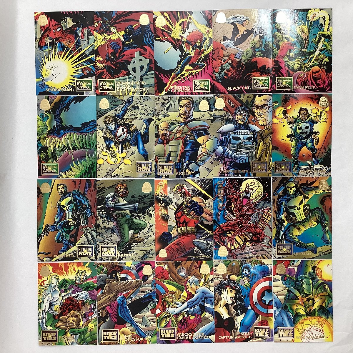 MARVEL CARDS Universe 1994 100枚以上 まとめて マーベル トレカ Xメン ウルヴァリン スパイダーマン アイアンマン 等 アメコミの画像4