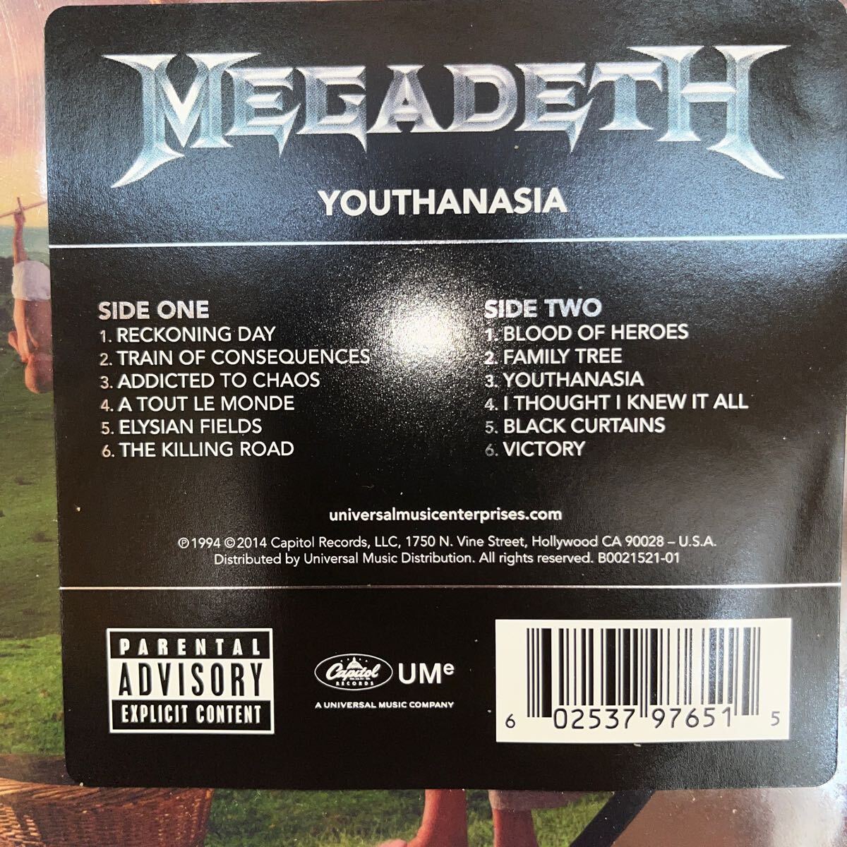 MEGADETH レコード ピクチャー スラッシュ メタル ヘビーメタル LP メガデス_画像3