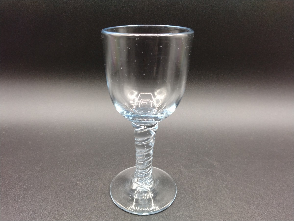 手吹きガラス アンティーク グラス ワイングラス 酒器 【2-c】_画像1