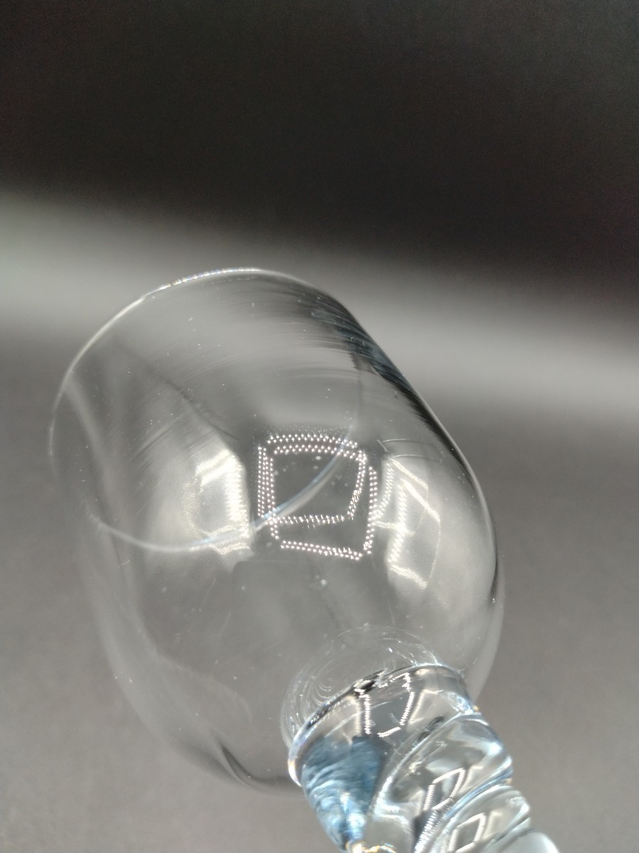 手吹きガラス アンティーク グラス ワイングラス 酒器 【2-c】_画像4