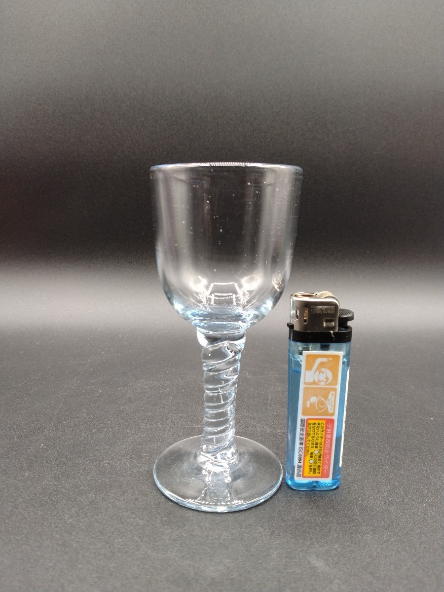 手吹きガラス アンティーク グラス ワイングラス 酒器 【2-c】_画像2