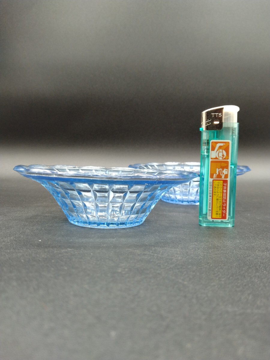 アンティーク プレスガラス 食器 小鉢 二個 【2-b】_画像2