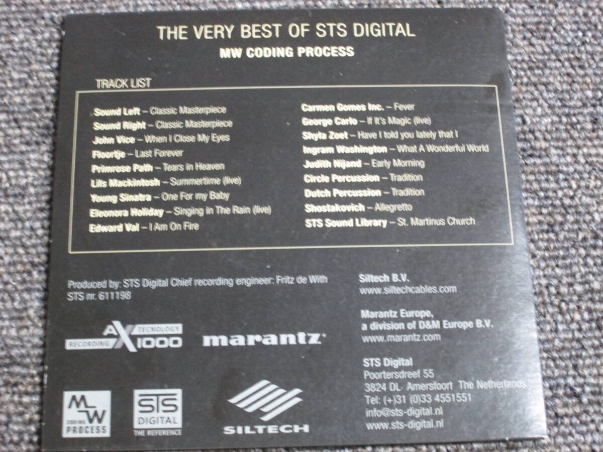 【送料無料】中古CD marantz/マランツ ★BECAUSE MUSIC MASTERS ☆THE VERY BEST OF STS DIGITAL MW CODING PROCESS の画像2