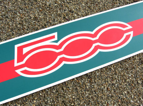 送料無料 FIAT 500 Italian Flag LOGO FASHION ステッカー シール デカール カーステッカー_画像1
