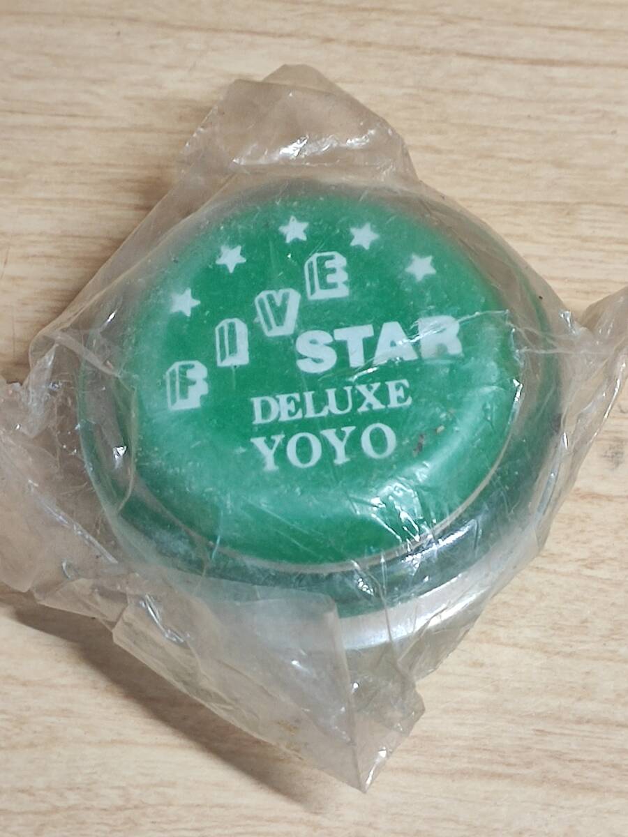 ファイブスター デラックス ヨーヨー FIVE STAR Yo-Yo 昭和レトロ アンティーク 緑_画像1