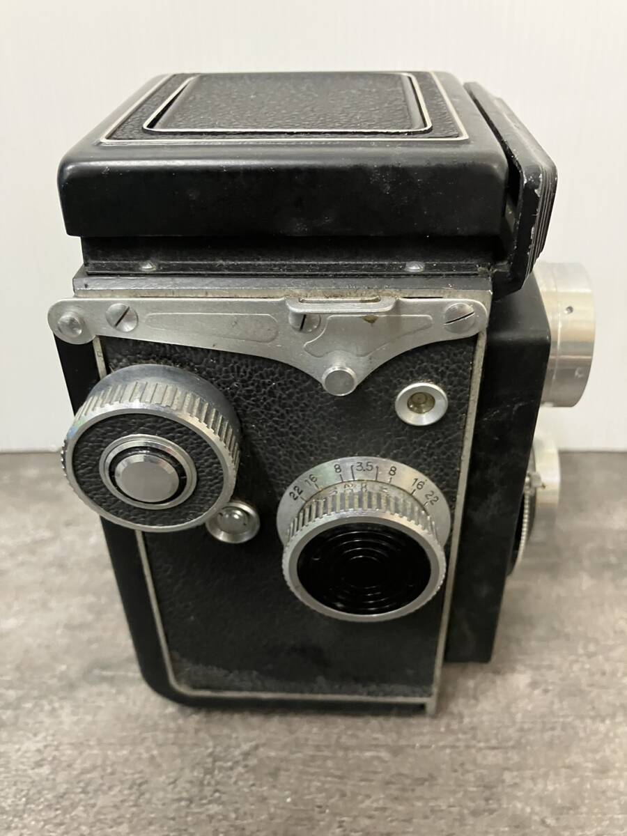 YASHICA/ヤシカ yashiikaflex/ヤシカフレックス 2眼レフ カメラ アンティーク レンズファインダー等カビ等有 動作未確認 ジャンク 現状渡し_画像6