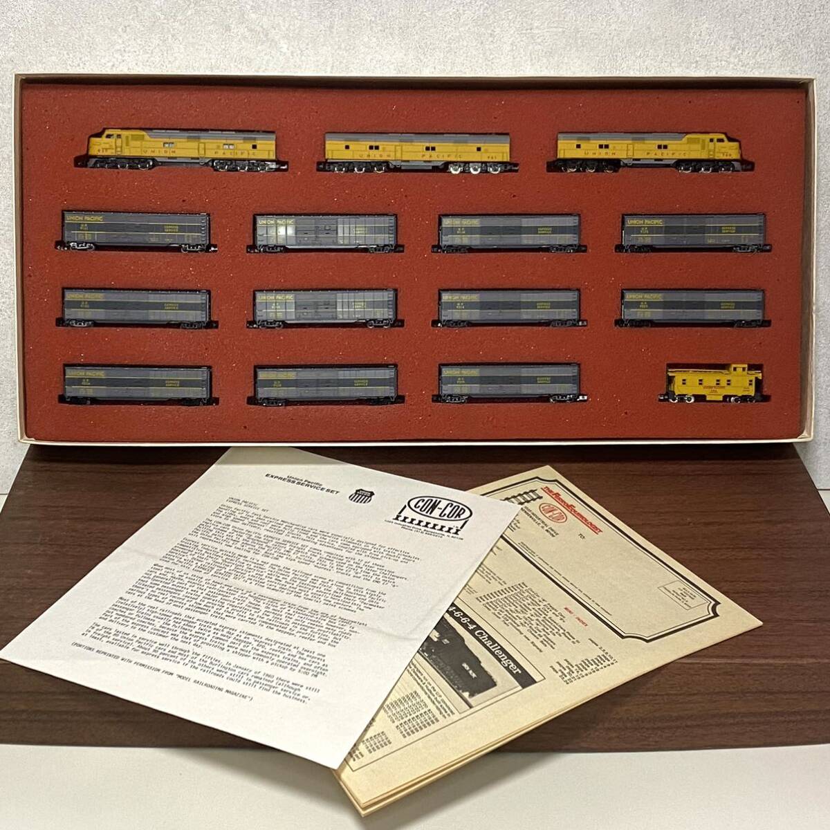 *ConCor navy blue ko- N gauge foreign vehicle row car &. car UNION PACIFIC EXPRESS SERVICE 8511 Limited Edition set 