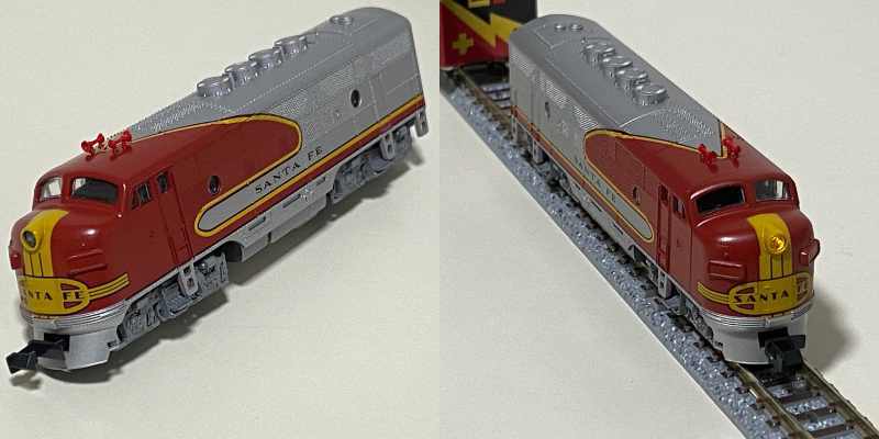 ☆KATO カトー　F3 TRAIN SET with UNITRACK　SANTA FE　サンタフェ106-0003　列車＆貨車＆線路_画像3