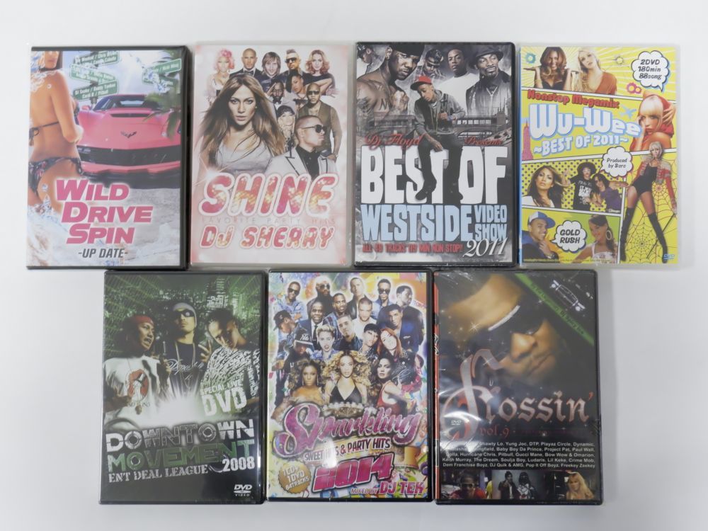 福袋 MixDVD 7枚セット DVD PV MV 洋楽 ミュージックビデオ Flossin' DJ Spicy Ice Sparkling 2014 DJ Tek Best Of 2011年 ベスト_画像1