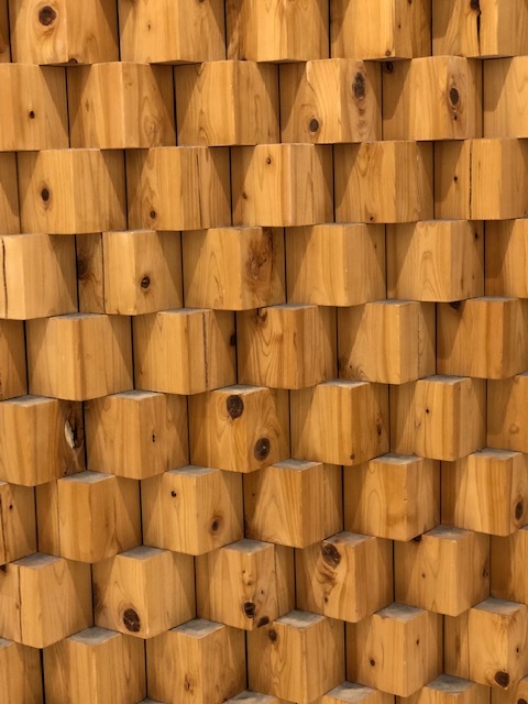 ひのき 角材 使い易い 33ｃｍ 長さ ガーデニング デザイン壁 ウッドブロック使い方色々 輪切り 敷き詰めウッドの画像3