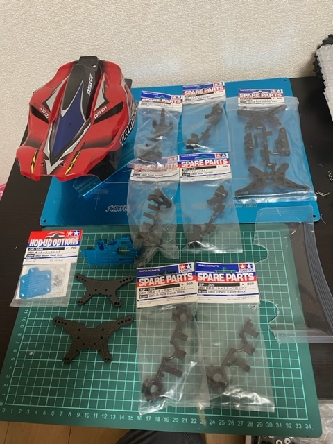 【送料無料 貴重 オプション パーツ】タミヤ ラジコン DB01 ドゥルガ アルミモーターマウント　中古ボディ TAMIYA RC DURGA Parts　_画像1