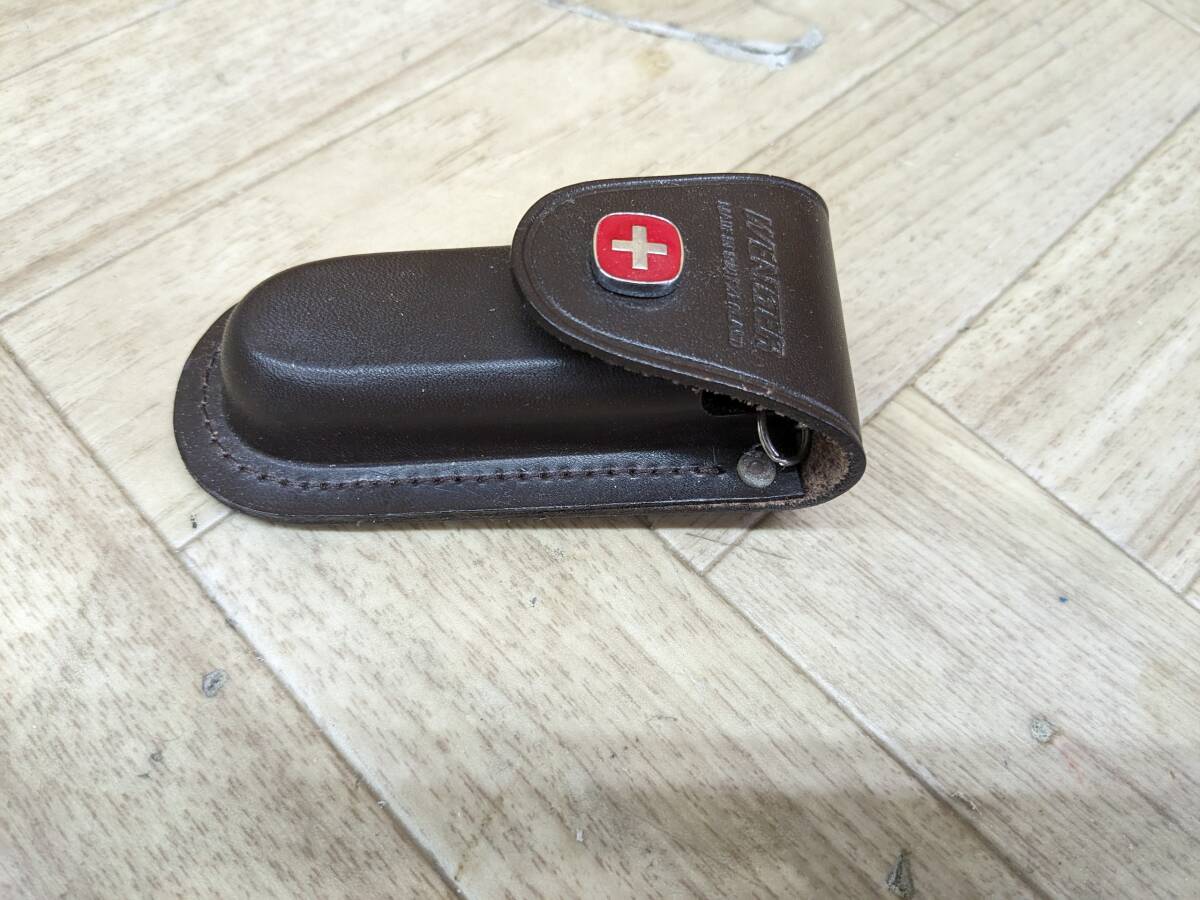 未使用 VICTORINOX ビクトリノックス レザーケース マルチツール ナイフ セットの画像5