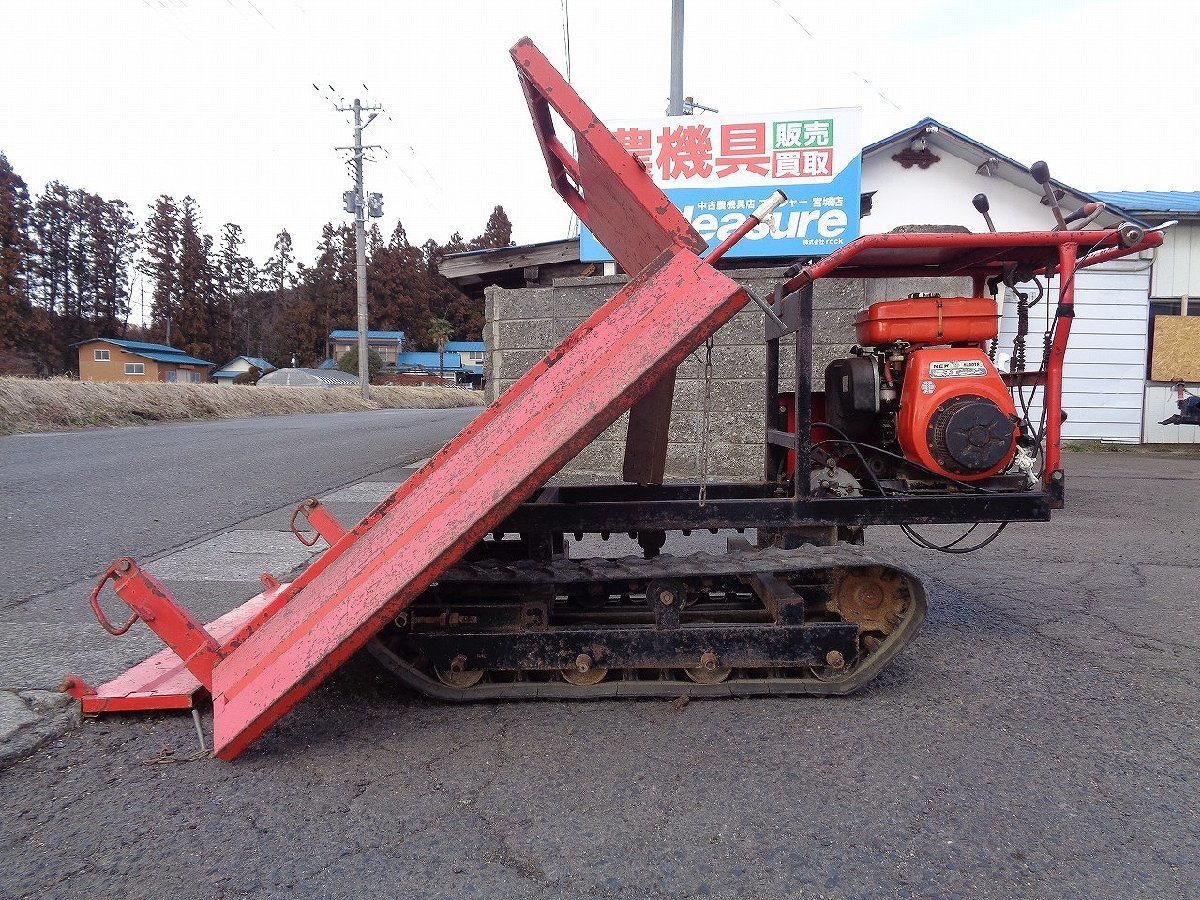 （宮城）サンワ ミニクロ M1000 運搬車　手動ダンプ　最大積載量400ｋｇ（57-2402-3）_画像3