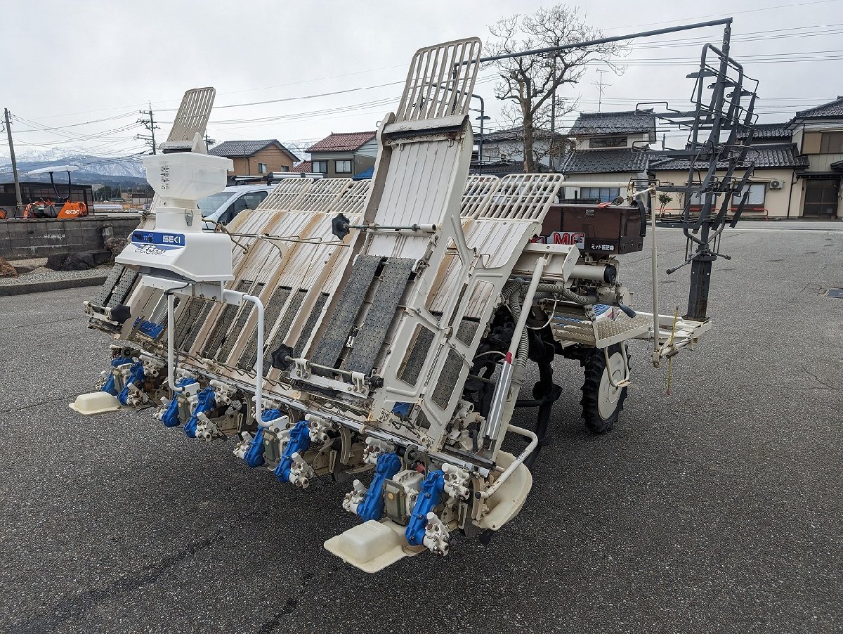 （富山）イセキ 田植機 PA83D-VQJFW2 8条植 施肥機 除草剤散布装置 富山県黒部市から　_画像4