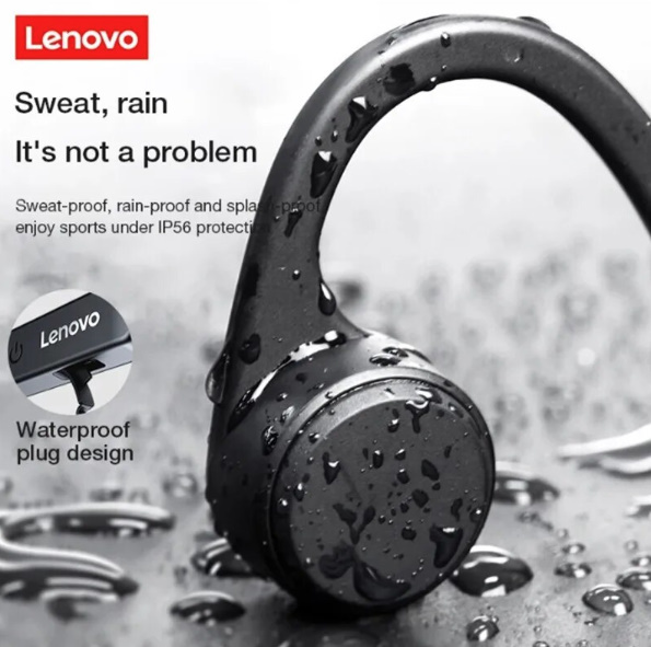 ほぼ新品★骨伝導ヘッドセット Lenovo think plus X4_防水：IP56