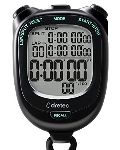 бесплатная доставка! Dretec Большой экран Doritech Research Trake Timer Timer Black Приблизительно W58 × D21 × H81 мм