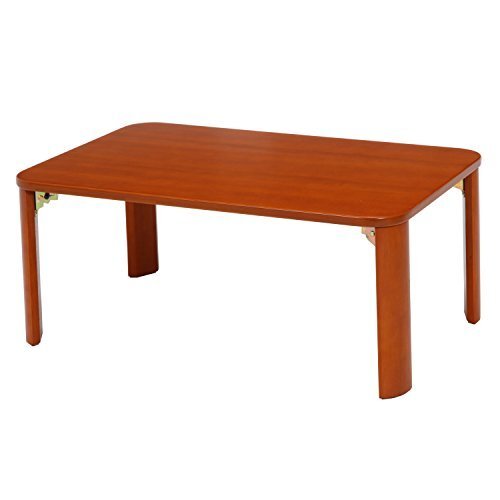 即決価格★ 木製 折りたたみ ブラウン 12841 幅90ｃｍ 不二貿易 ローテーブル