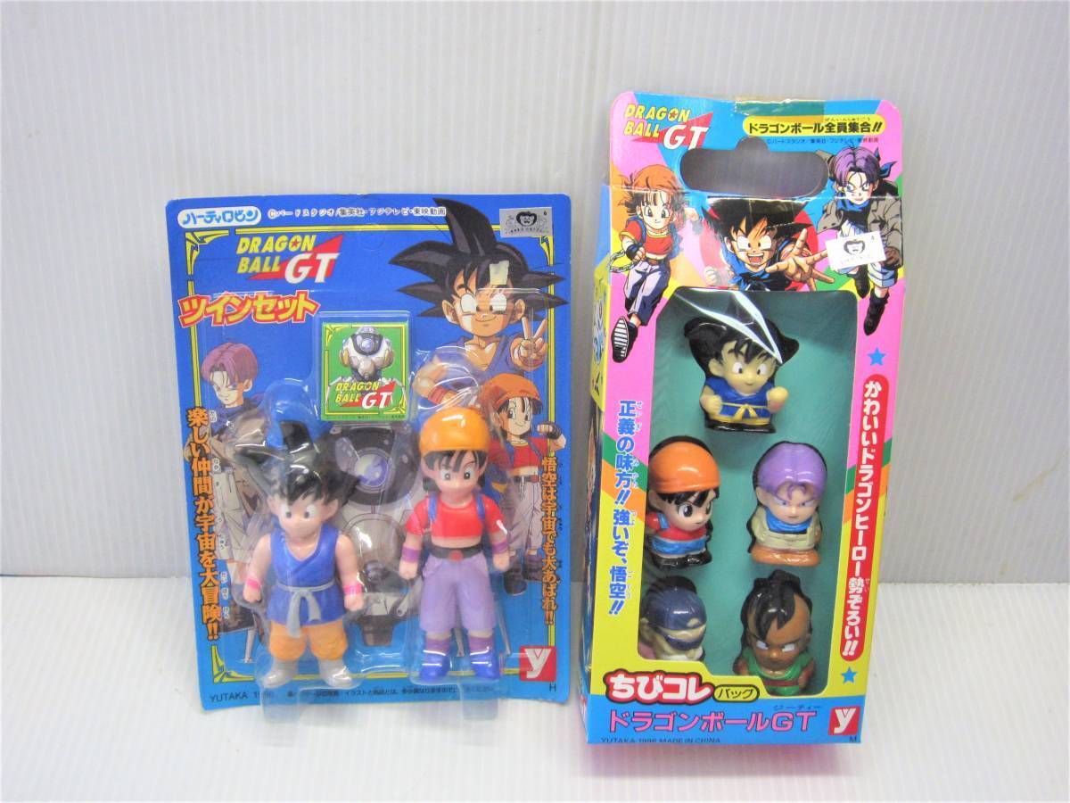 未使用品！ユタカ製　ドラゴンボールGT　ツインセットとちびコレパック　指人形5体セット　ソフビ　鳥山明_画像1