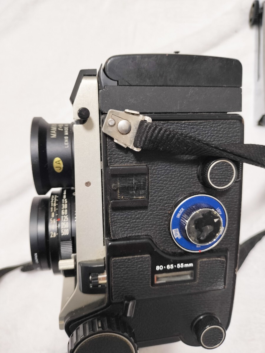 Mamiya C330 ProfessionalS 二眼レフフィルムカメラ カメラ Mamiya Mamiya-Sekor 1:2.8 f=80mm レンズ、ハンドル付_画像4
