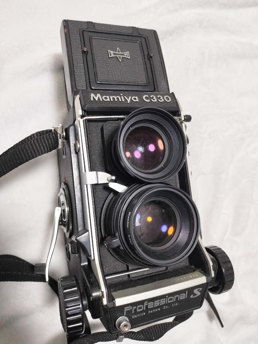 Mamiya C330 ProfessionalS 二眼レフフィルムカメラ カメラ Mamiya Mamiya-Sekor 1:2.8 f=80mm レンズ、ハンドル付_画像2